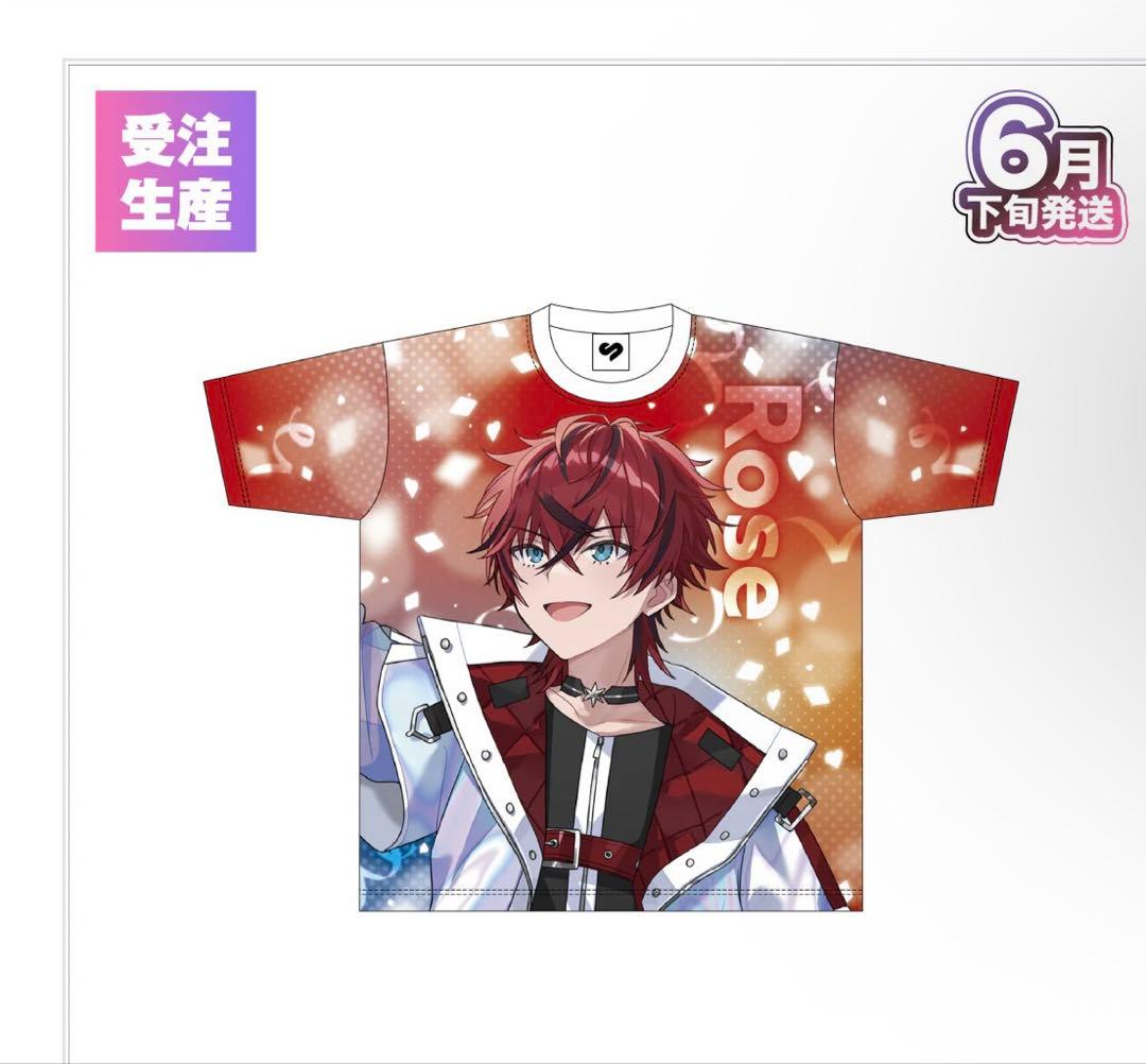 すとふぇす フルグラフィックTシャツ(めておら Meteorites ロゼ