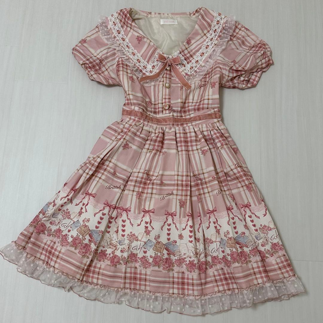 リズリサ LIZLISA ワンピース ピンク うさぎ リボン シャーロット