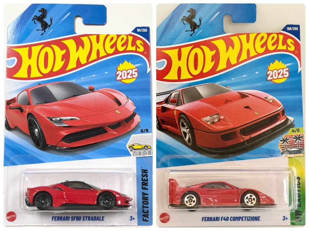 ホットウィール(各1点) フェラーリ SF90 ＆ F40 - メルカリ