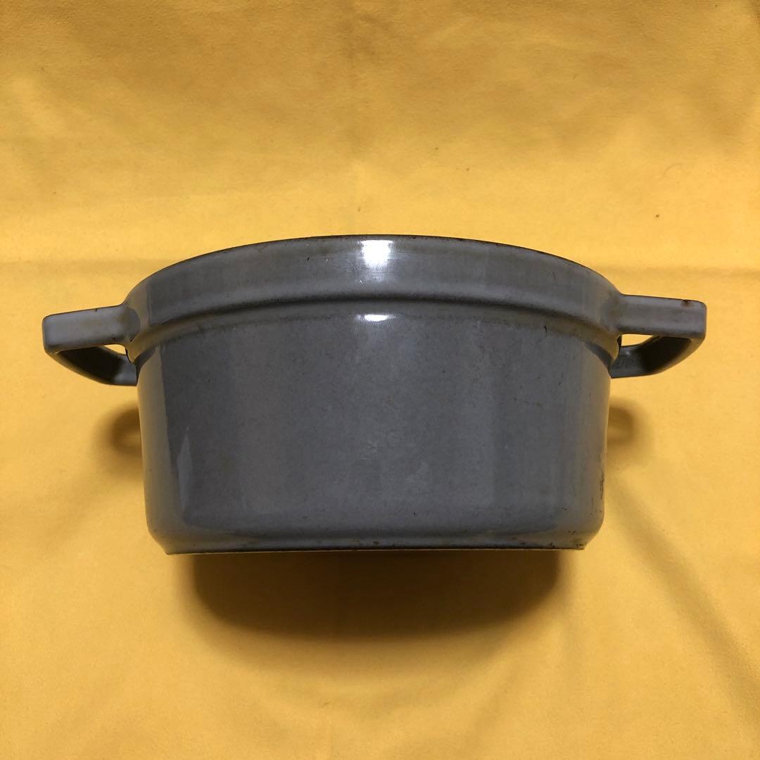 STAUB グレー 20㎝両手鍋 鋳鉄製