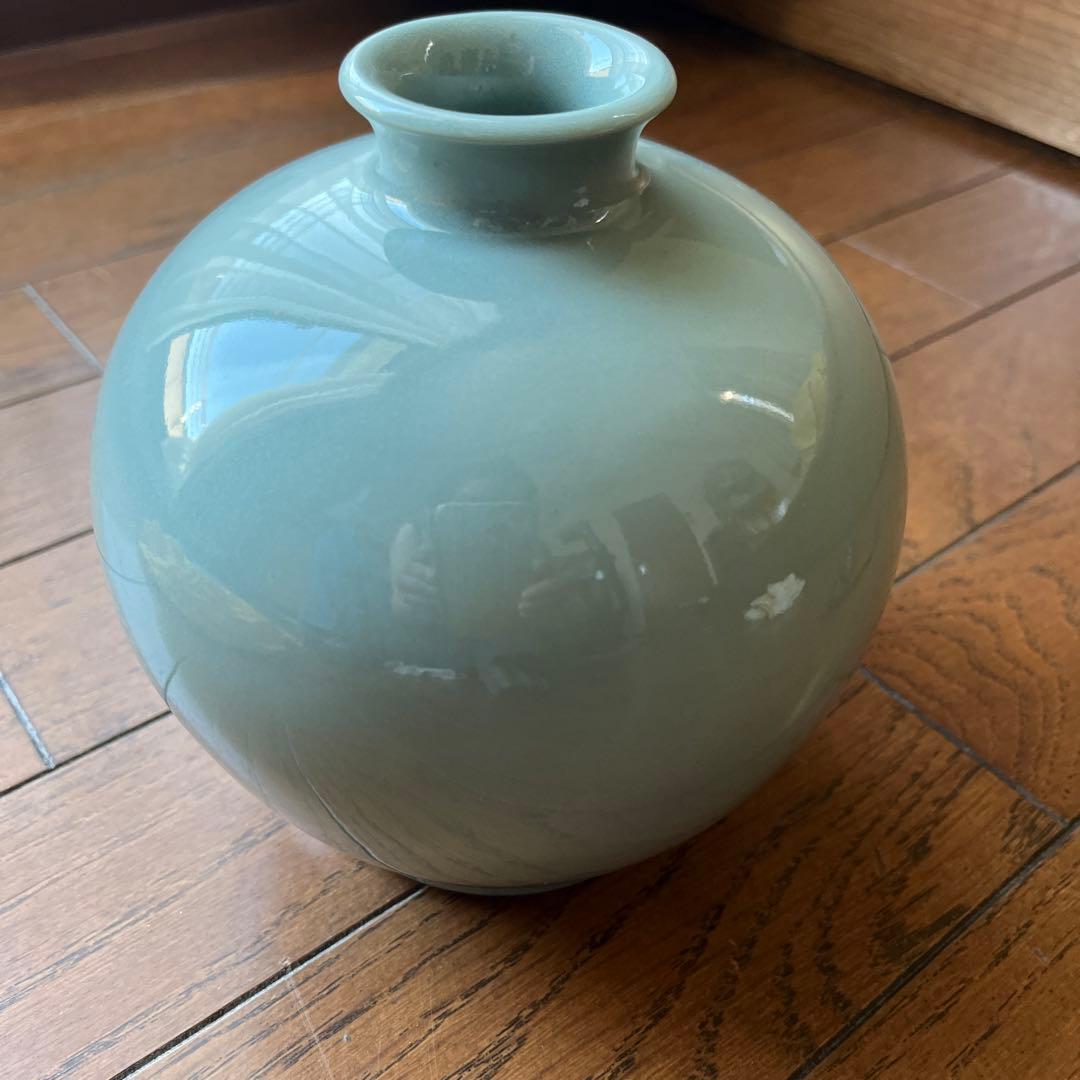 宮永東山 壺 青磁 - メルカリ