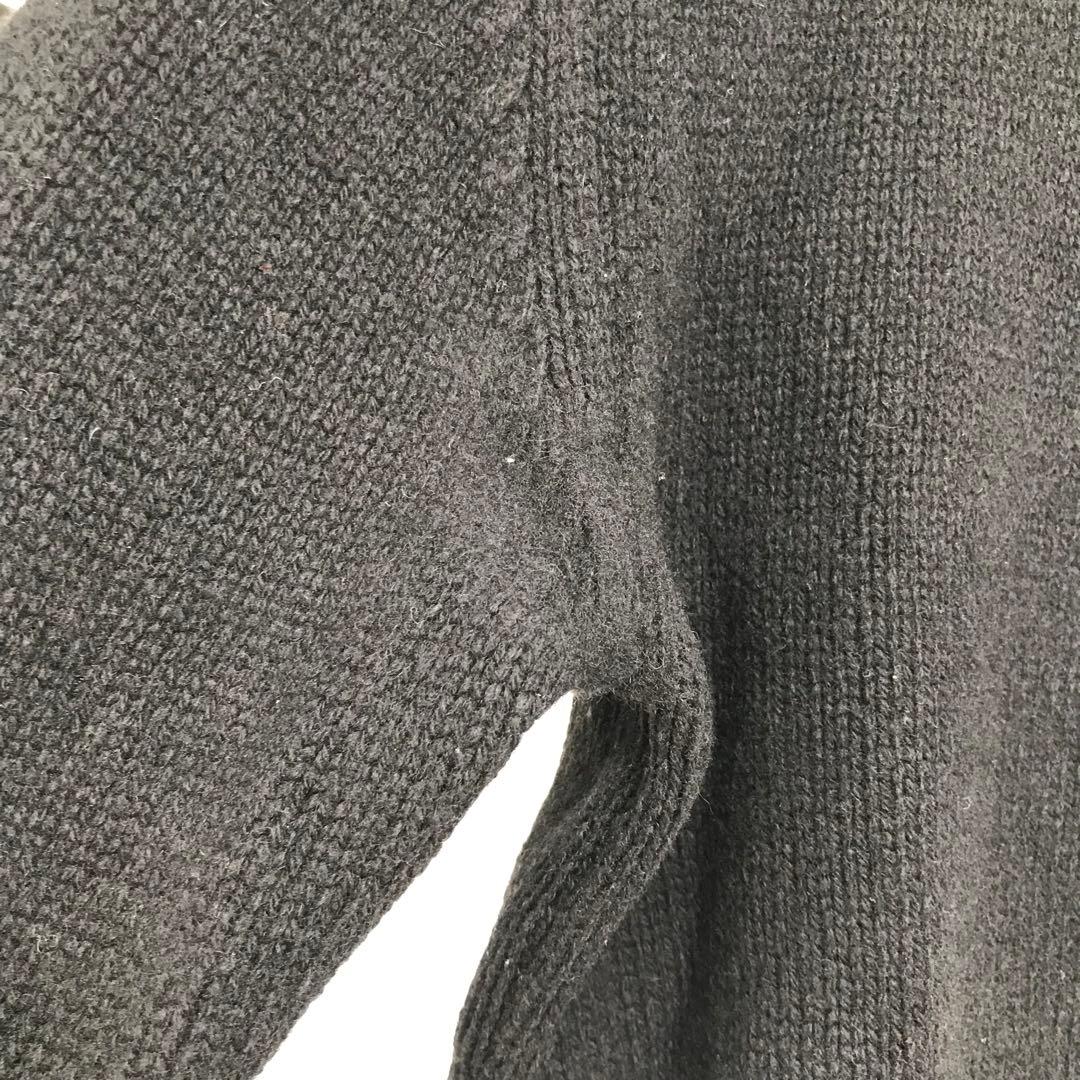 ブライスランズ ニット 42 ブラック タートルネック スコットランド製