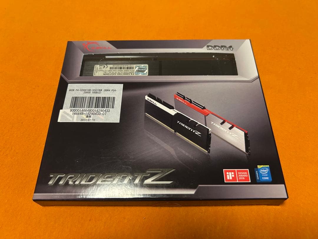 【MEM】G.SKILL DDR4 32GB(16GBx2)【中古】 G.Skill F4-3200C16D-32GTZRX [DDR4 PC4-25600 16GB 2枚組] 価格比較