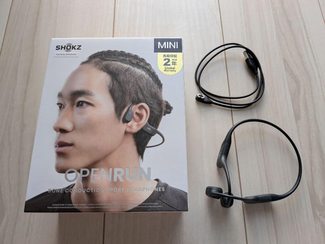Shokz ショックス OpenRun Mini 骨伝導イヤホン ブラック Shokz骨伝導イヤホン スタンダード小型モデル OpenRun Mini | 耳を