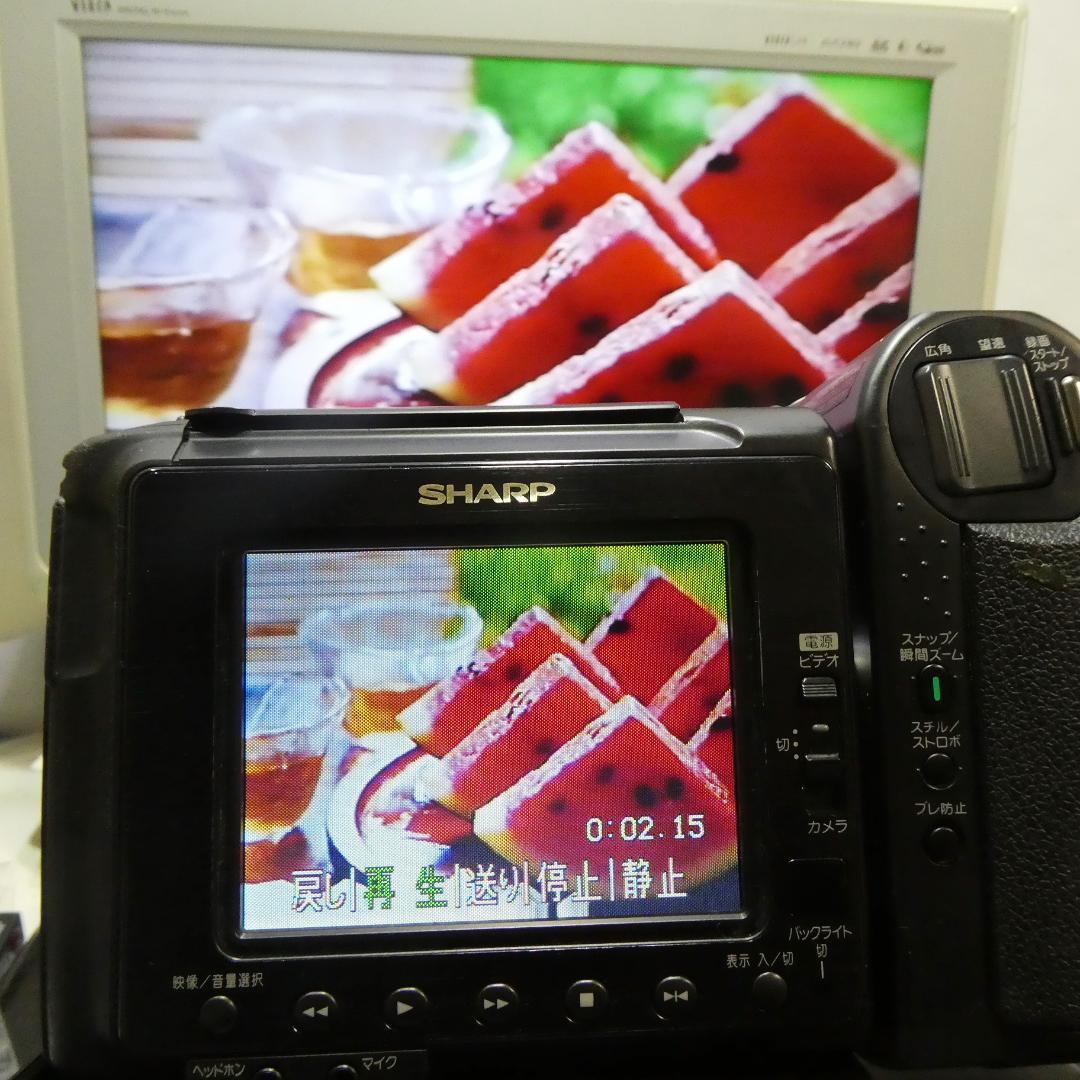 動作良好 Video.Hi8 シャープVL-HL3 8ミリビデオカメラDVD化に