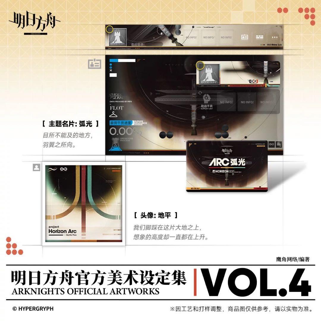 アークナイツ 美術設定集 Vol.4 未開封 コレクターズエディション 明日