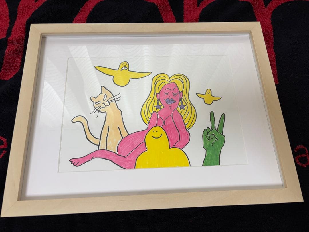 mark gonzales マークゴンザレス 絵画 - メルカリ