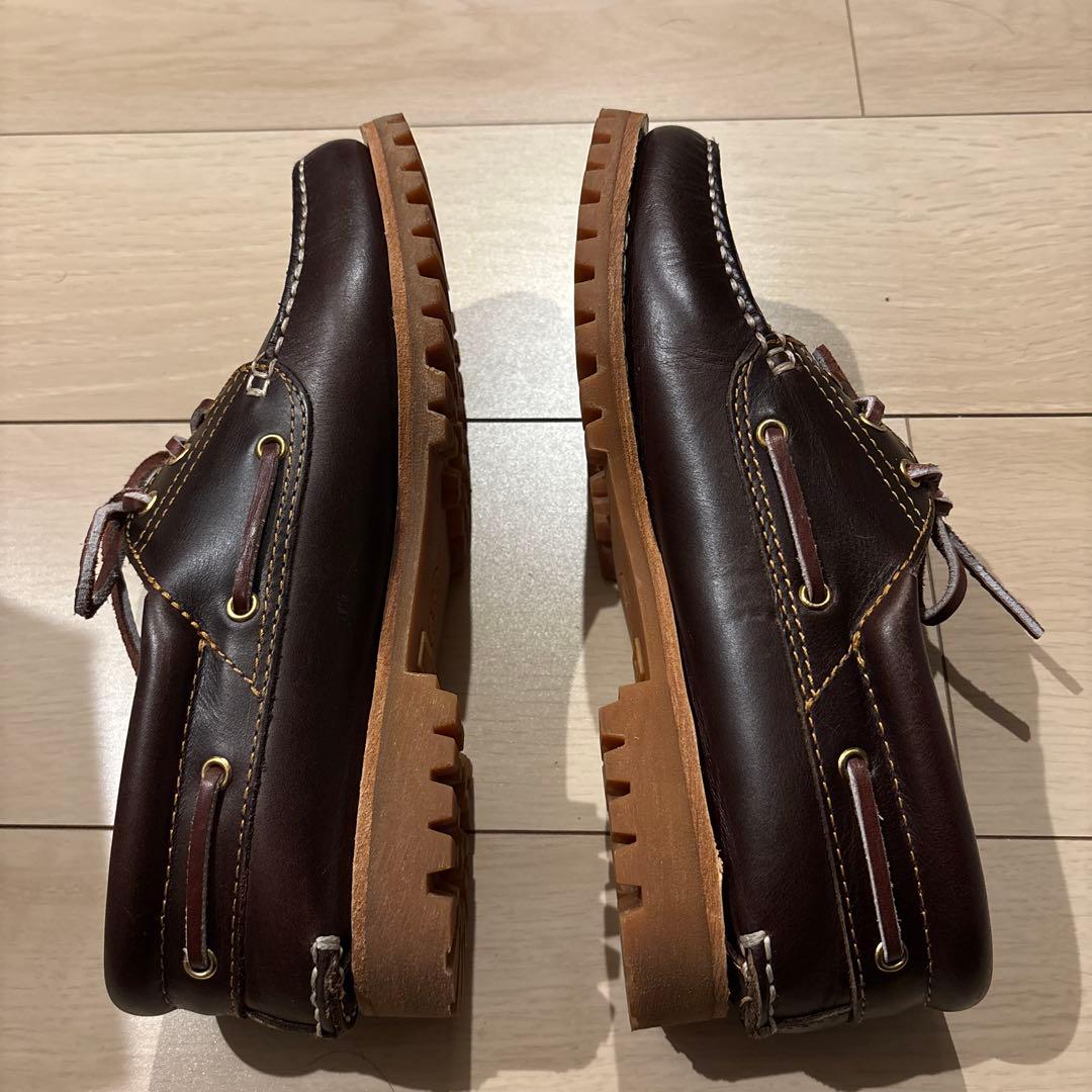 新品】【未使用】26cm ティンバーランド 3eye モカシン ワイズM 茶の