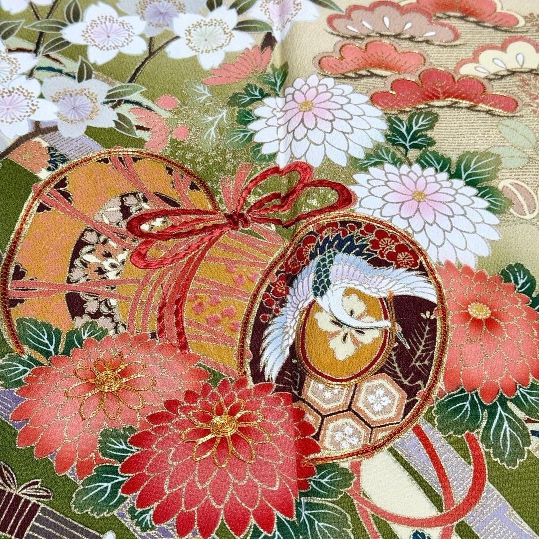 振袖フルセット やまと誂製 古典柄 正絹長襦袢 裄丈長め 151〜166cm