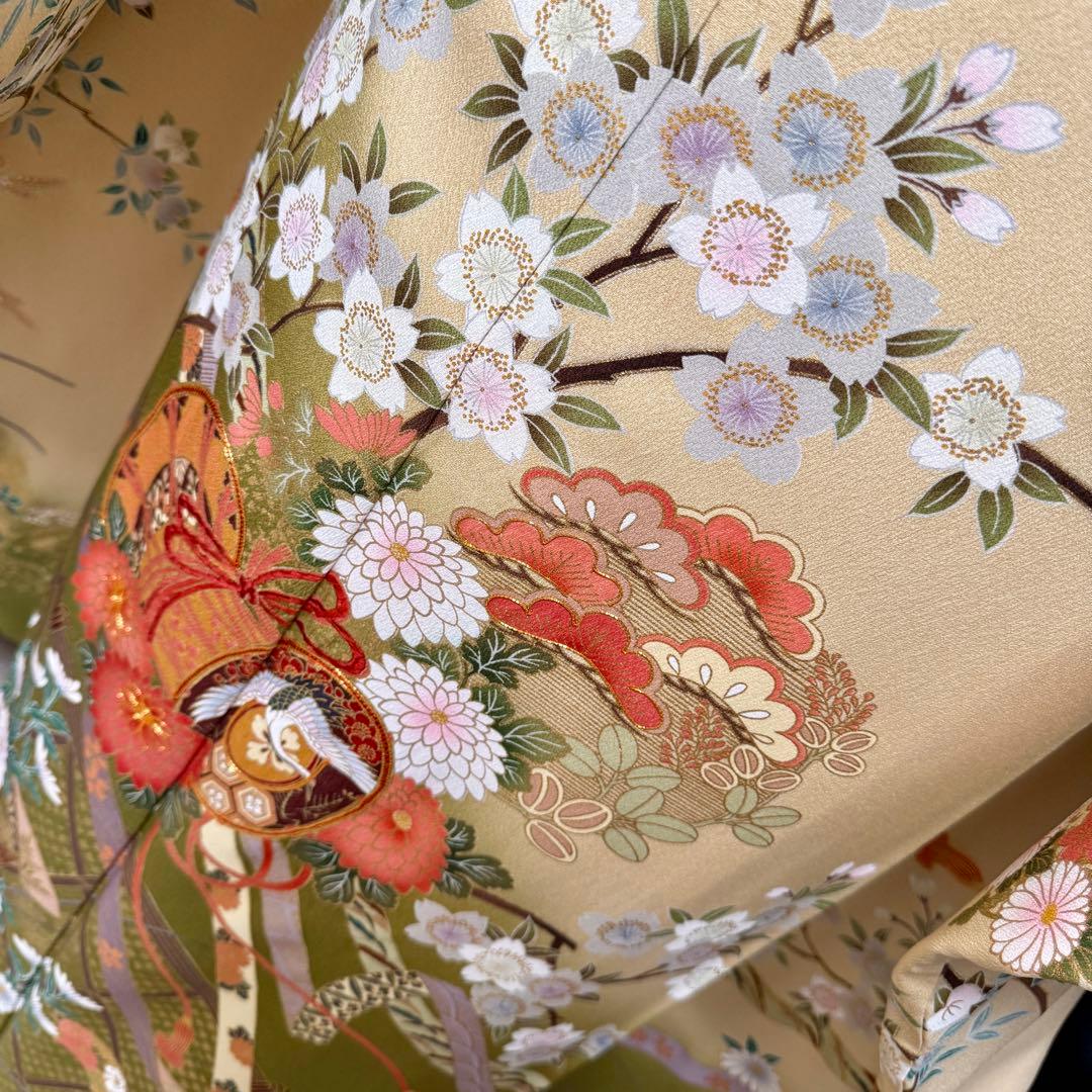 振袖フルセット やまと誂製 古典柄 正絹長襦袢 裄丈長め 151〜166cm