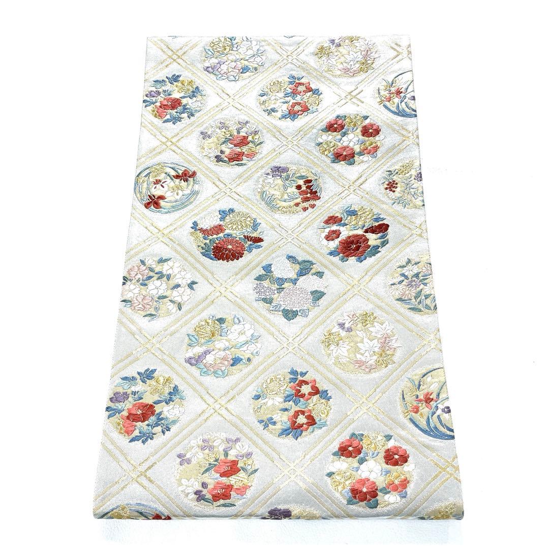 専用帯5916 5940 二点セット●高級 正絹 格天井絵紋 六通 袋帯 専用 P1197 ○高級 正絹 六通 袋帯 - メルカリ