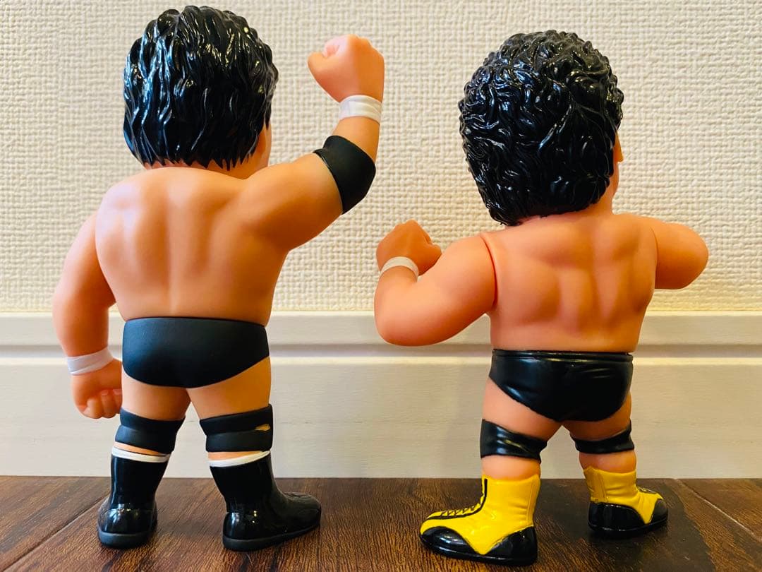 16dソフビコレクション ジャンボ鶴田 ＋天龍源一郎プロレスフィギュア2