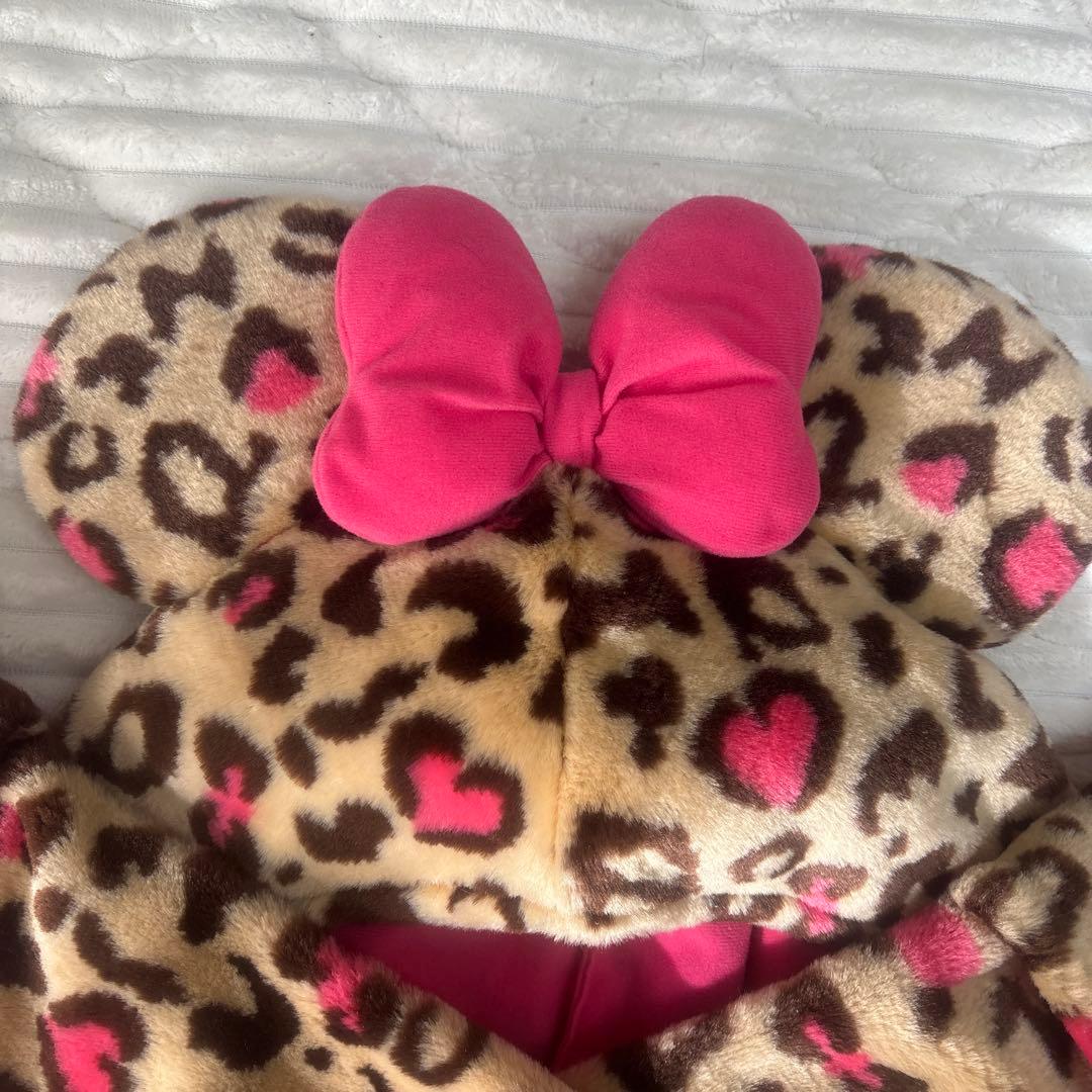 ミニーちゃんヒョウ柄マフラーキャップ - メルカリ