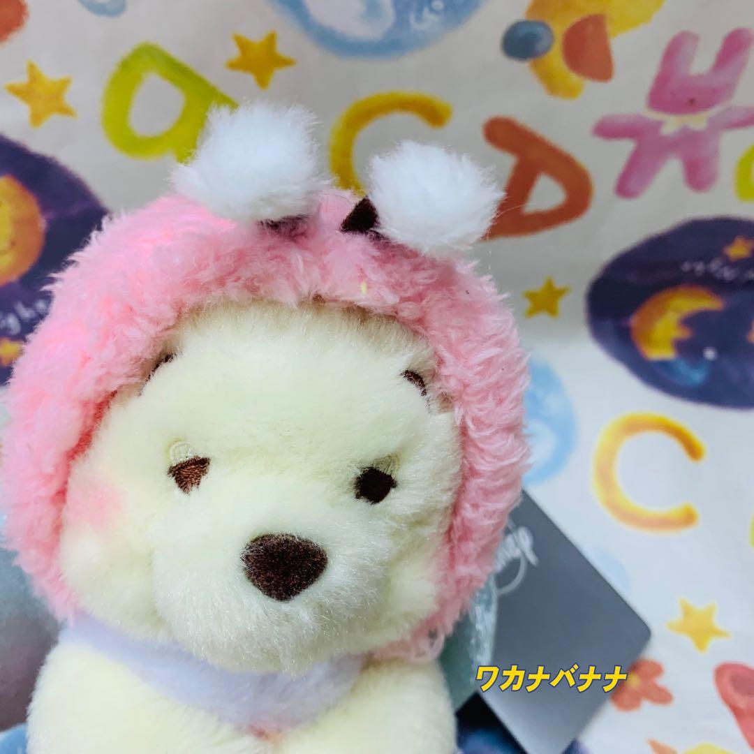 プーさん ぬいぐるみキーホルダー ピンク ミツバチ ディズニーストア