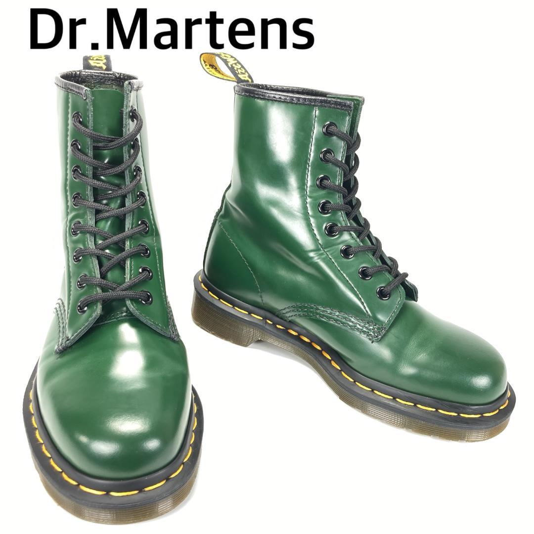 美品・稀少カラー ドクターマーチン 1460 8ホールブーツ グリーン UK4