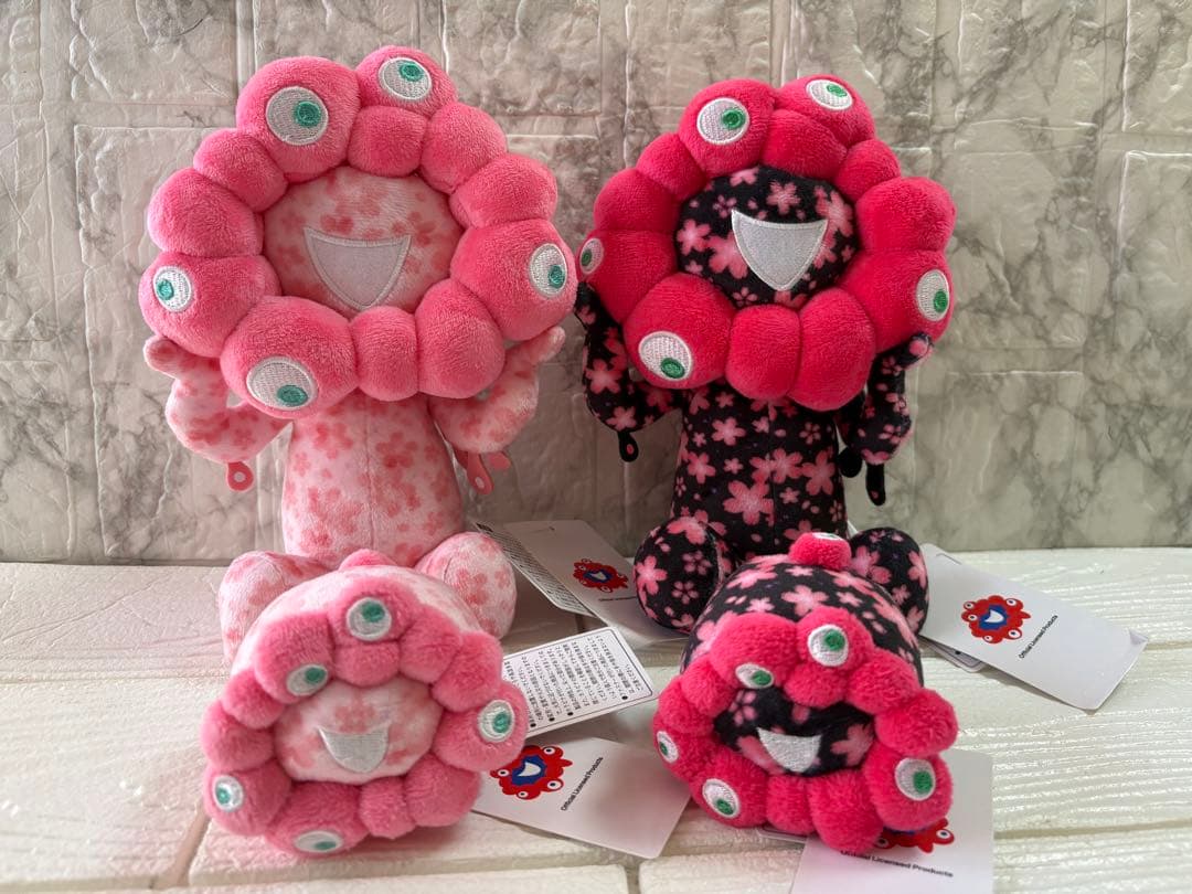 ミャクミャク桜 ブラック＆ピンク ロールお手玉 4個セット万博