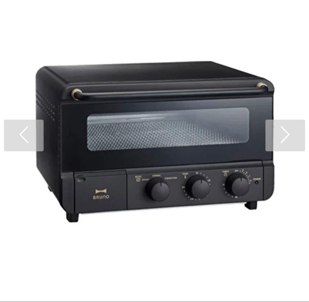 【未使用】ブルーノ　スチーム＆ベイク　トースター　ブラック 新品、未開封】BRUNO crassy スチーム&ベイクトースター ブラック