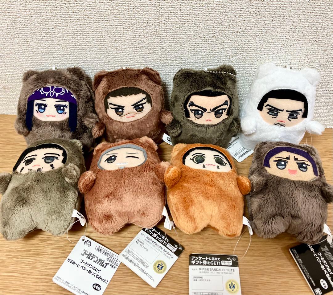 ゴールデンカムイ もふめ～と ベアーぬいぐるみvol.1 vol.2 全８種 ゴールデンカムイ もふめ～と ベアーぬいぐるみvol.2│株式会社BANDAI