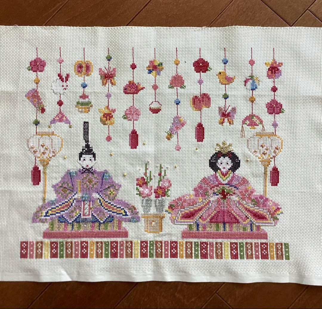 ホビーラホビーレ クロスステッチフレーム＜雛人形＞ 完成品 - メルカリ