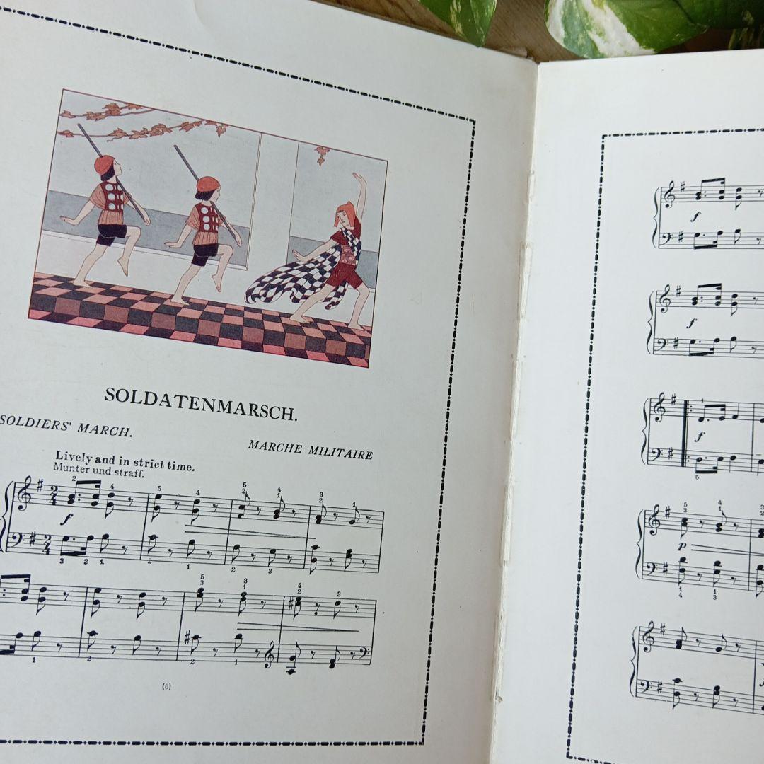 洋書古書1922年メッセージ 楽譜シューマン ルメール画集アンティーク