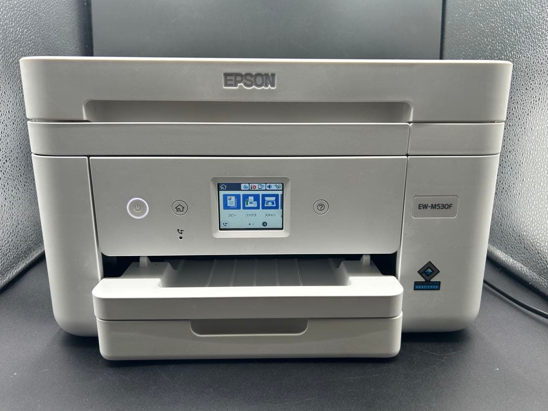 動作品　EPSON EW-M530F インクジェットプリンター エプソンプリンター EW-M530F インクジェット複合機FAX付 A4/USB/LAN