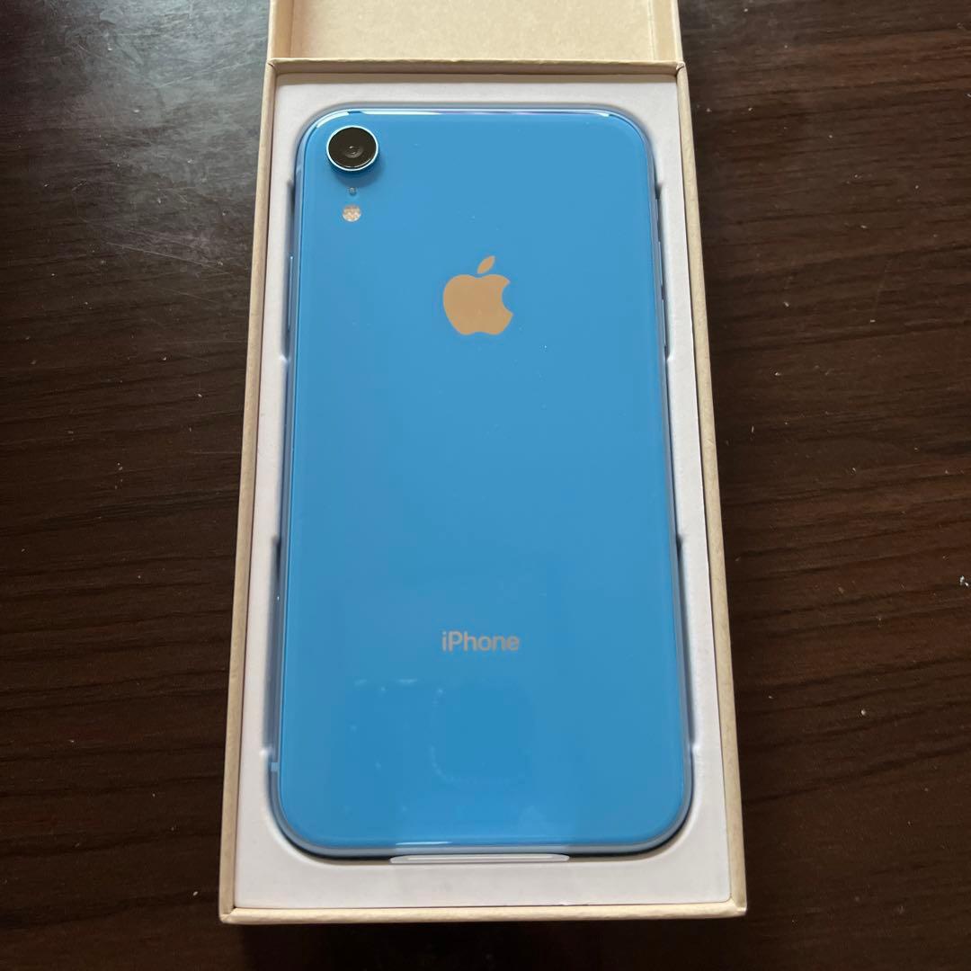 iPhone XR Blue 128 GB SIMフリー - メルカリ