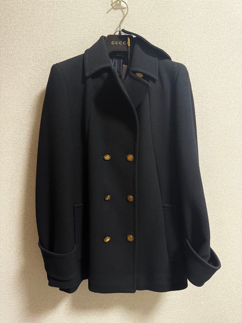 12.22までお値下げ中　GUCCI ウールPコート Gucci Double-Breasted Wool Oversize Coat (GUCCI/コートその他