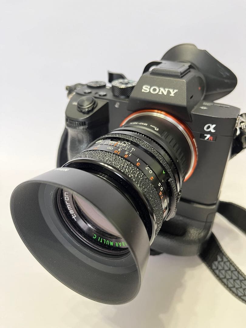 sonyEレンズ 銘品TAMRON28mm F2.8 BBARNikonフード付