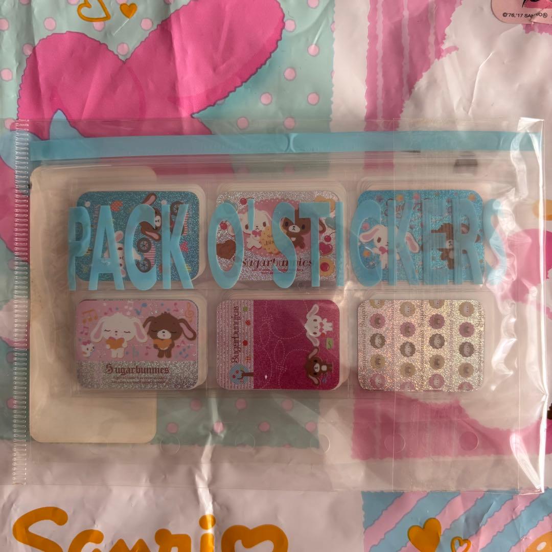 シュガーバニーズ シールパック 平成レトロ　サンリオ　2009 ◎サンリオ シュガーバニーズ シール 平成レトロ 未使用 - メルカリ