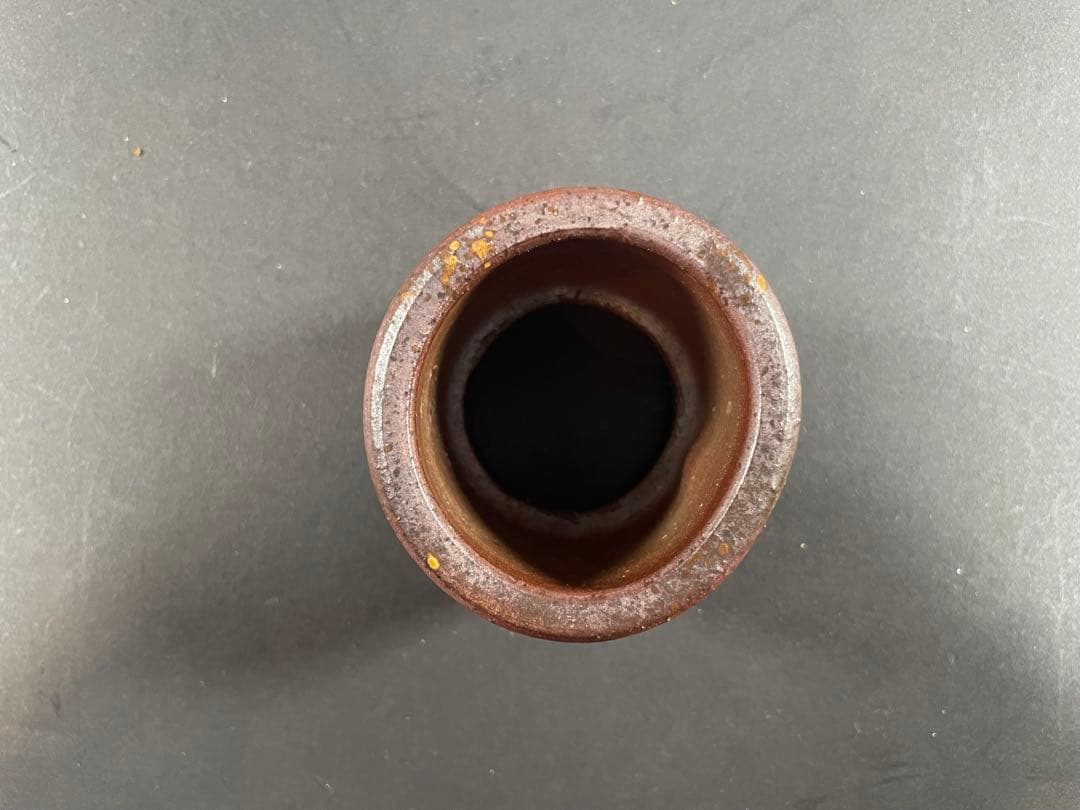 6 最終値下げ 原田陶月 備前 共箱 建水 茶器 茶道具