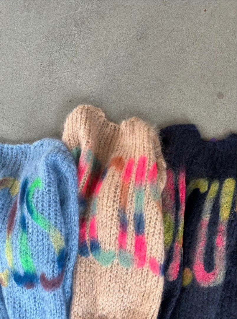 LES TRICOTS D'O×Chaos バックロゴニットカーディガン - メルカリ