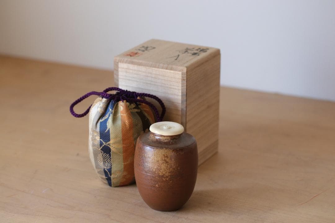 備前焼 木村陶峰 茶入 共箱 肩衝 煎茶道具 茶道具 - メルカリ