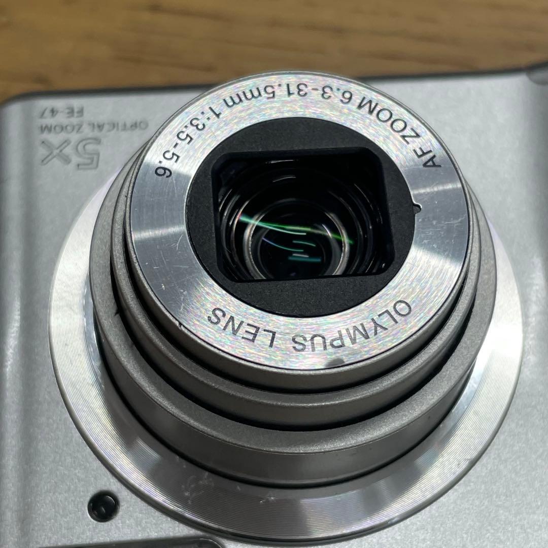 動作品 Olympus FE-47 コンパクトデジタルカメラ 単三電池式 - メルカリ