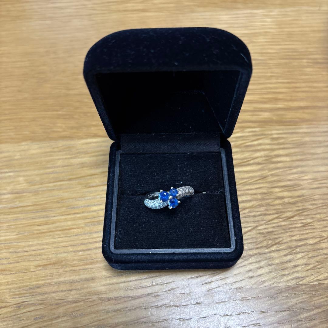 限界価格 K18WG サファイアリング・ネックレスセット