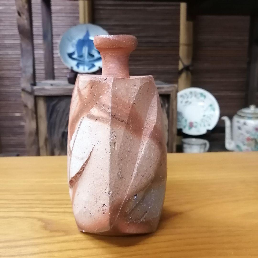 隠崎隆一 備前焼 酒器 徳利 緋襷 - メルカリ