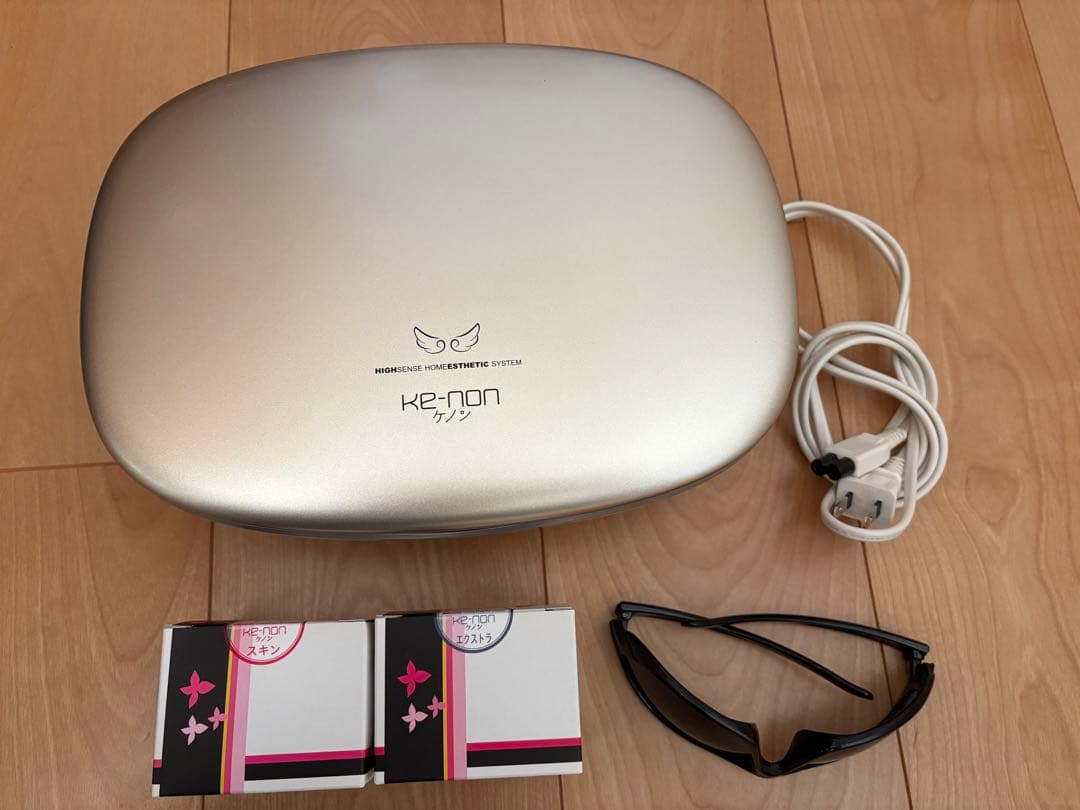 KE-NON 家庭用脱毛器 サングラス付き Amazon | エムテック ケノン KE-NON 光美容器 日本製 髭 VIO対応