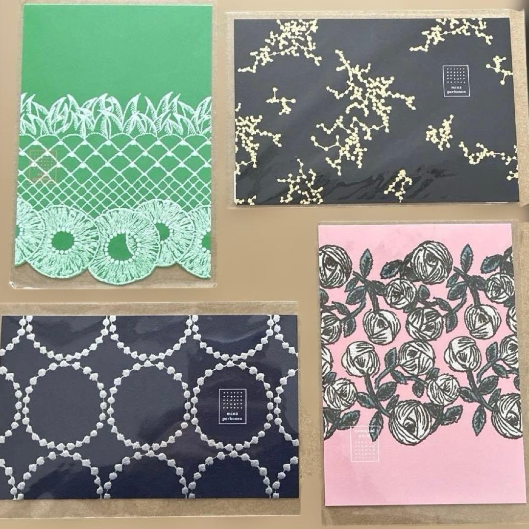 ポストカードセット 4枚 ミナペルホネン minaperhonen つぐ展 - メルカリ