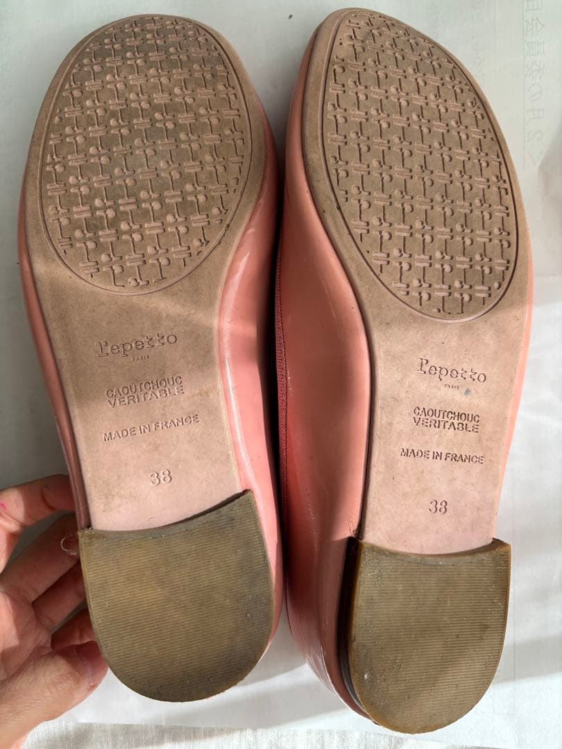 ピンク バレエシューズ 38 フランス製 - メルカリ