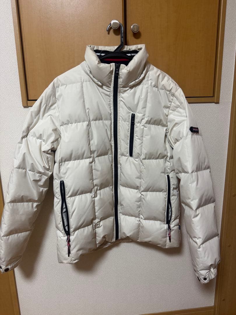 BEAMS メンズダウンジャケット　Lサイズ　ホワイト　【美品】 BEAMS HEART（ビームスハート）の「BEAMS HEART / ベーシック キルト