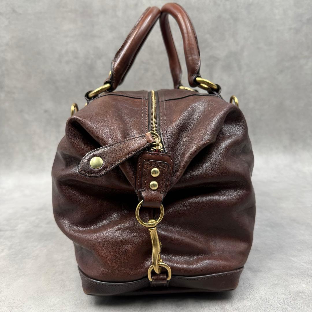 COACH マディソン サブリナ 2way ハンドバッグ ブラウン レザー - メルカリ