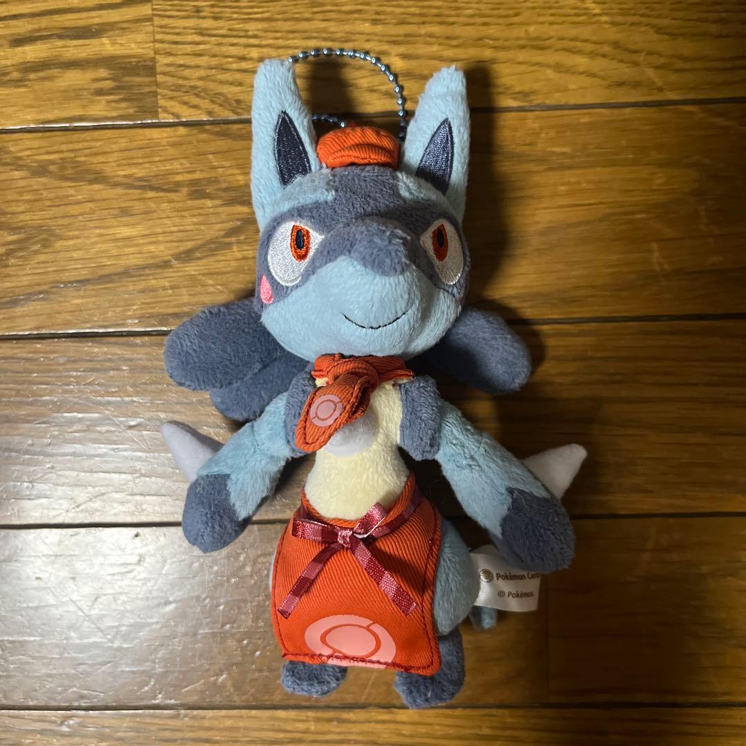 ポケモンカフェミックス ルカリオ マスコット ぬいぐるみ キーホルダー