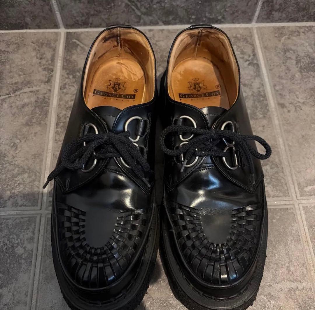 H*B様 E COX ジョージコックス ラバーソール ブラック UK 楽天市場】【最大100%ポイントバック】ジョージコックス GEORGE COX