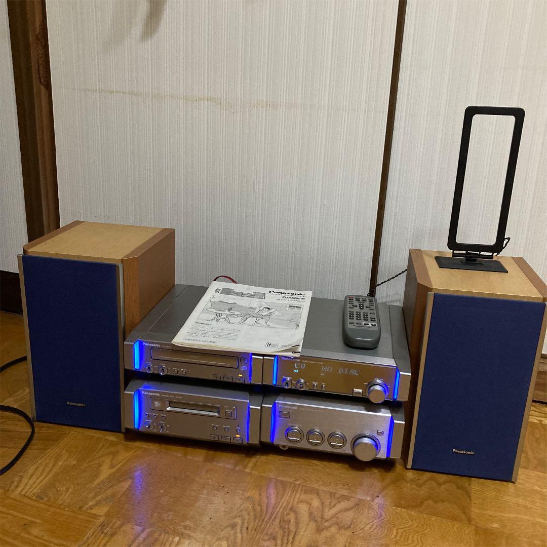 コンポ CD MD ラジオ スピーカー Panasonic SC-HD55MD - メルカリ