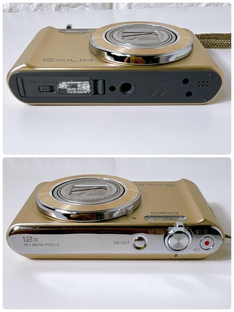 現状 CASIO カシオ EXLIM EX-ZS190 ゴールド デジタルカメラ - メルカリ