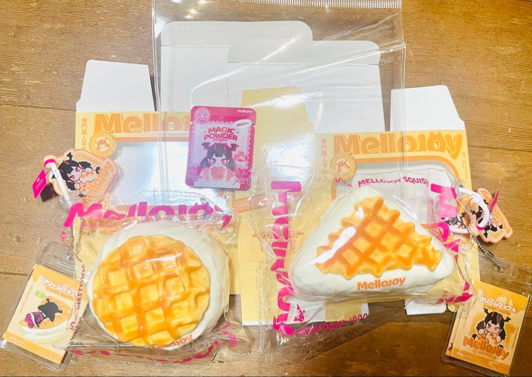 Mellojoy スクイーズ クリームワッフル 2個セット - メルカリ