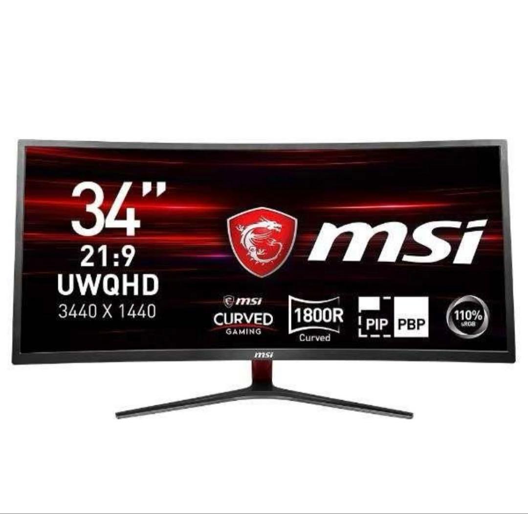 MSI MAG341CQ 湾曲 34インチウルトラワイドゲーミングモニター Amazon | MSI Optix MAG341CQ 湾曲 34インチ ゲーミングモニタ UWQHD