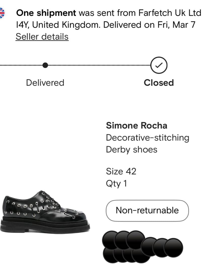 Simone Rocha Heart Toe Derby Black 42 - メルカリ