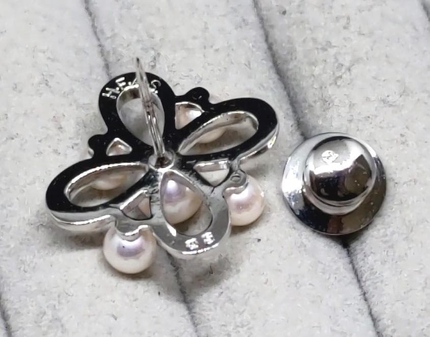 MIKIMOTO ミキモト パール真珠 SILVER ピンバッジ 40450 - メルカリ