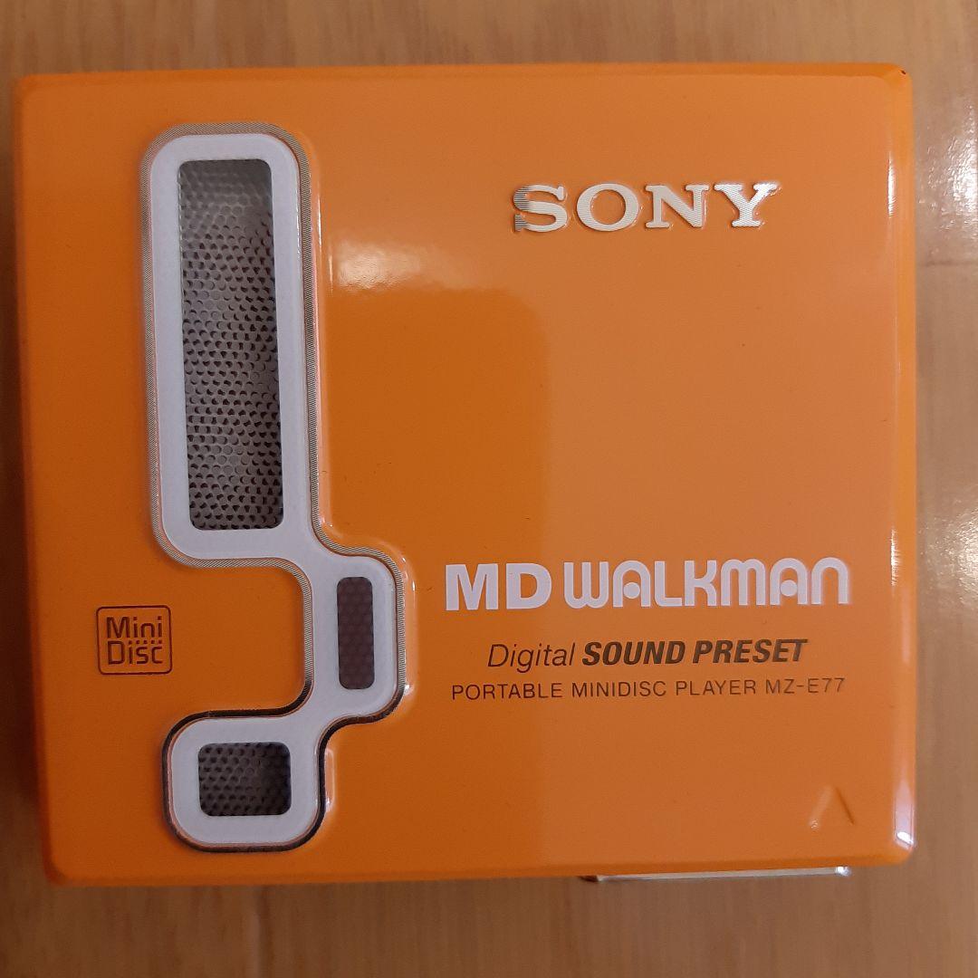 SONY MZ-E77(D) ウォークマン ソニー オレンジ - メルカリ