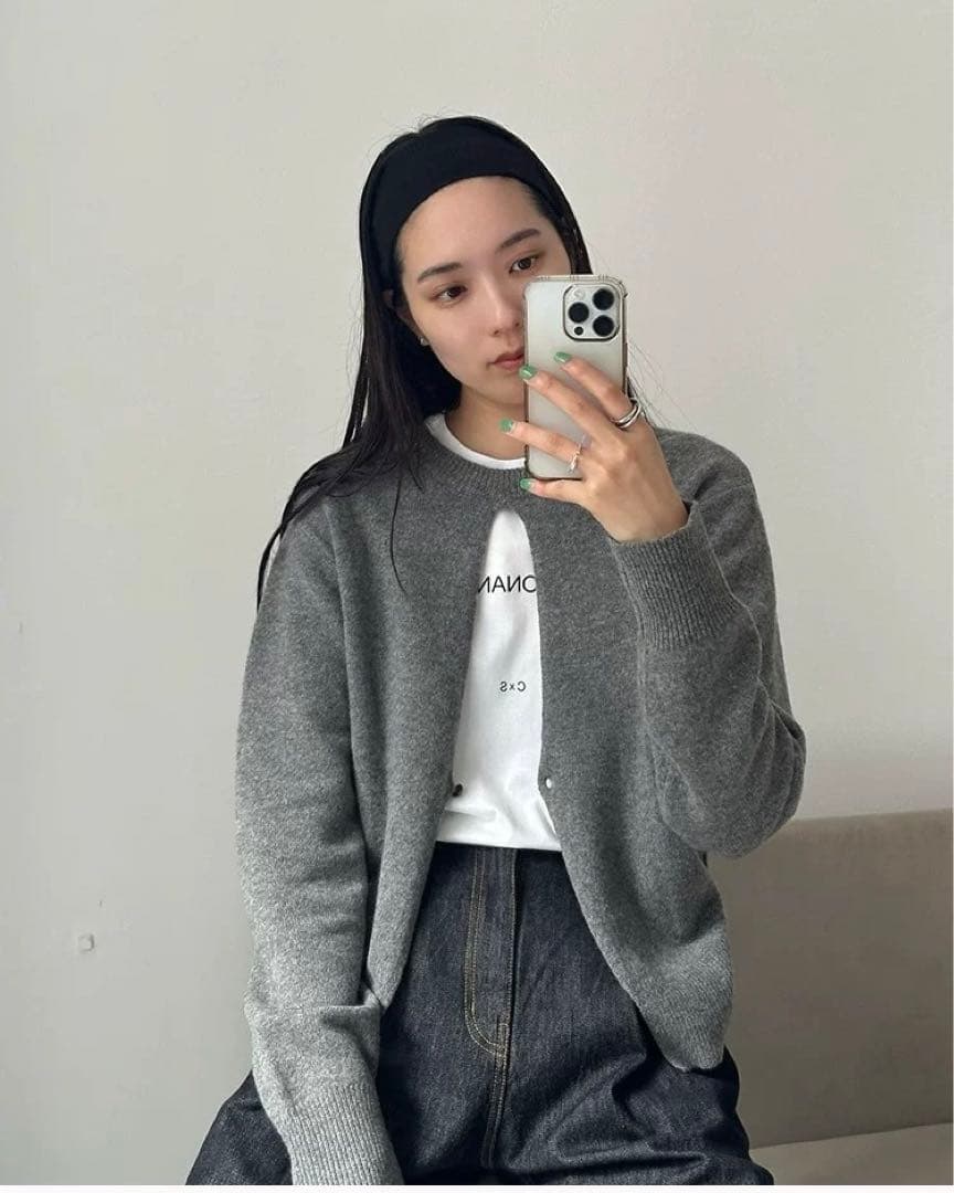 広瀬すず×CLANE W FACE CENTER SLIT KNIT TOPS - メルカリ